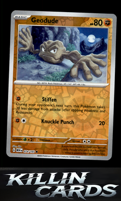 Reverse Holofoil Geodude 074/165 Pokemon Common SV: Scarlet & Violet 151 Card NM