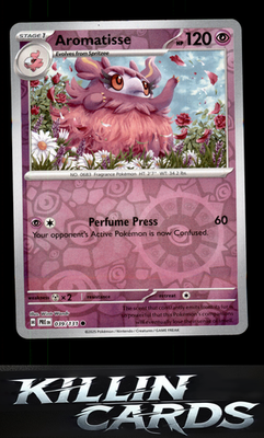 Reverse Holofoil Aromatisse 039/131 Pokemon Common SV: Prismatic Evolutions Card