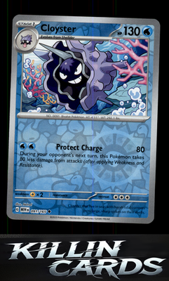 Reverse Holofoil Cloyster 091/165 Pokemon Uncommon SV: Scarlet & Violet 151 Card