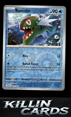 Reverse Holofoil Basculin 024/086 Pokemon Common SV: White Flare Card NM