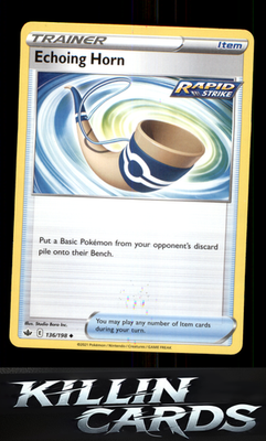Echoing Horn 136/198 Pokemon Uncommon SWSH06: Chilling Reign Card NM