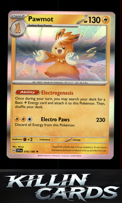 Pawmot - 076/198 076/198 Pokemon Rare SV01: Scarlet & Violet Base Set Card NM