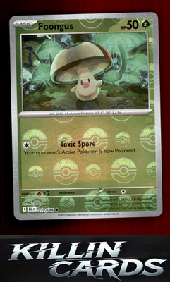 Foongus (Poke Ball Pattern) 010/086 Pokemon Common SV: Black Bolt Card NM