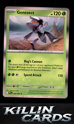 Genesect 008/094 Pokemon Rare ME02: Phantasmal Flames Card NM