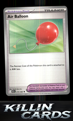 Air Balloon 079/086 Pokemon Uncommon SV: Black Bolt Card NM
