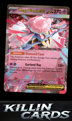 Mega Diancie ex 041/094 Pokemon Double Rare ME02: Phantasmal Flames Card NM