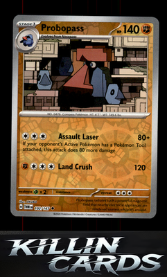 Reverse Holofoil Probopass - 102/167 102/167 Pokemon Uncommon SV06: Twilight Mas