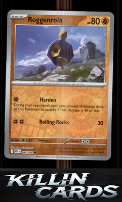 Reverse Holofoil Roggenrola 046/086 Pokemon Common SV: White Flare Card NM