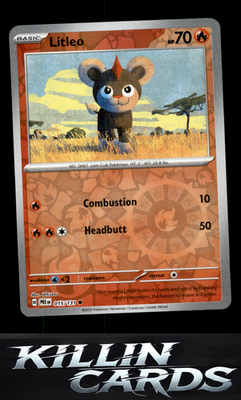 Reverse Holofoil Litleo 015/131 Pokemon Common SV: Prismatic Evolutions Card NM