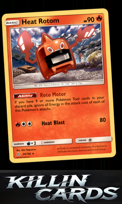 Heat Rotom 24/156 Pokemon Rare SM - Ultra Prism Card NM