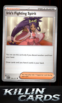 Iris's Fighting Spirit - 190/217 190/217 Pokemon Uncommon ME: Ascended Heroes Ca