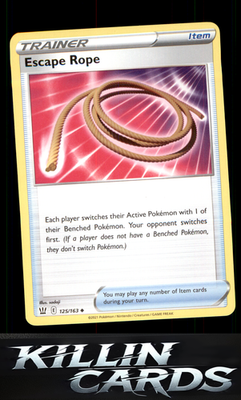 Escape Rope 125/163 Pokemon Uncommon SWSH05: Battle Styles Card NM