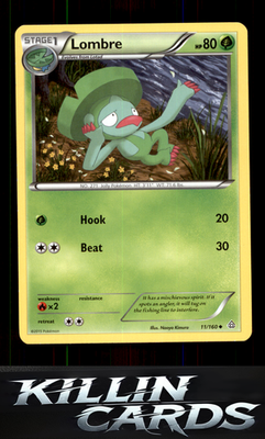 Lombre 11/160 Pokemon Uncommon XY - Primal Clash Card NM