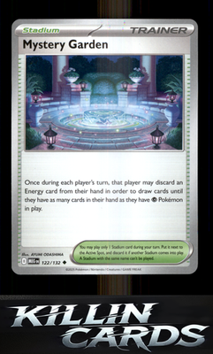Mystery Garden - 122/132 122/132 Pokemon Uncommon ME01: Mega Evolution Card NM