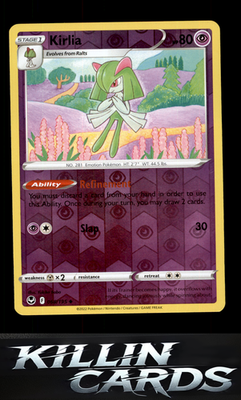 Reverse Holofoil Kirlia 068/195 Pokemon Uncommon SWSH12: Silver Tempest Card NM