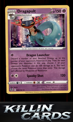 Dragapult 089/195 Pokemon Holo Rare SWSH12: Silver Tempest Card NM