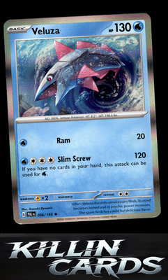 Veluza - 056/193 056/193 Pokemon Rare SV02: Paldea Evolved Card NM