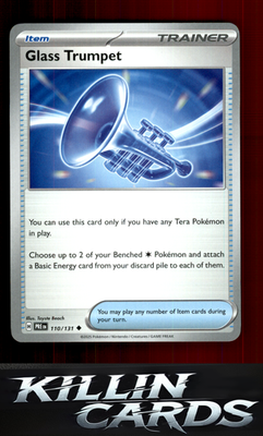 Glass Trumpet 110/131 Pokemon Uncommon SV: Prismatic Evolutions Card NM