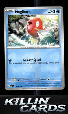 Magikarp 129/165 Pokemon Common SV: Scarlet & Violet 151 Card NM