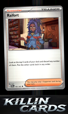 Raifort 161/167 Pokemon Uncommon SV06: Twilight Masquerade Card NM