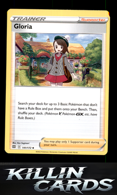 Gloria 141/172 Pokemon Uncommon SWSH09: Brilliant Stars Card NM