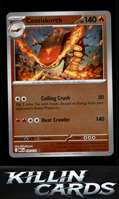 Reverse Holofoil Centiskorch 030/132 Pokemon Uncommon ME01: Mega Evolution Card