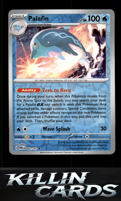 Reverse Holofoil Palafin 060/167 Pokemon Uncommon SV06: Twilight Masquerade Card