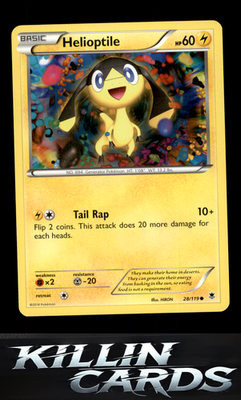 Helioptile (28) 28/119 Pokemon Common XY - Phantom Forces Card LP