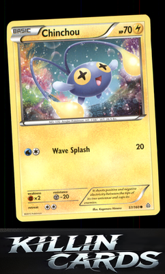 Chinchou 57/160 Pokemon Common XY - Primal Clash Card NM