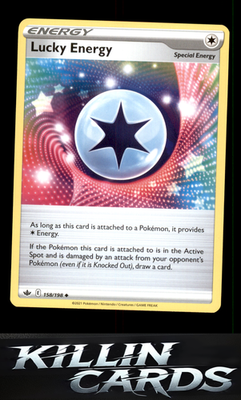 Lucky Energy 158/198 Pokemon Uncommon SWSH06: Chilling Reign Card NM