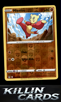 Reverse Holofoil Mienfoo 103/196 Pokemon Common SWSH11: Lost Origin Card NM