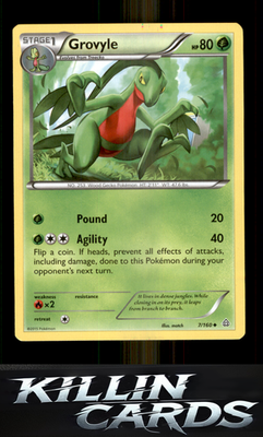 Grovyle 7/160 Pokemon Uncommon XY - Primal Clash Card NM