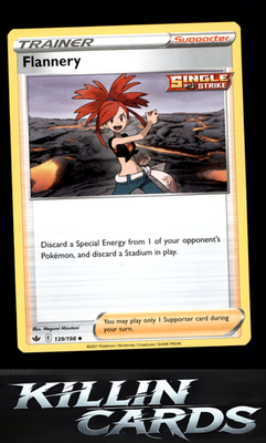 Flannery 139/198 Pokemon Uncommon SWSH06: Chilling Reign Card NM