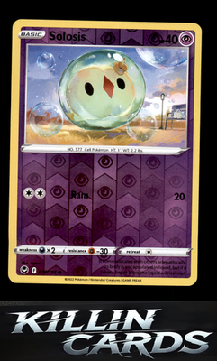 Reverse Holofoil Solosis 076/195 Pokemon Common SWSH12: Silver Tempest Card NM
