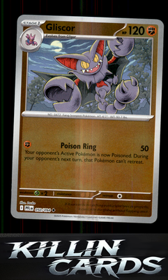 Reverse Holofoil Gliscor 050/094 Pokemon Uncommon ME02: Phantasmal Flames Card N