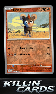 Reverse Holofoil Litleo 015/131 Pokemon Common SV: Prismatic Evolutions Card NM