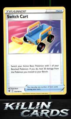 Switch Cart 154/189 Pokemon Uncommon SWSH10: Astral Radiance Card NM
