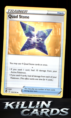 Quad Stone 163/195 Pokemon Uncommon SWSH12: Silver Tempest Card NM