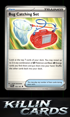 Bug Catching Set 143/167 Pokemon Uncommon SV06: Twilight Masquerade Card NM