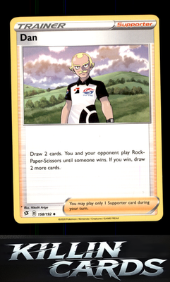 Dan 158/192 Pokemon Uncommon SWSH02: Rebel Clash Card NM