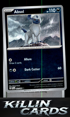 Reverse Holofoil Absol 063/094 Pokemon Common ME02: Phantasmal Flames Card NM