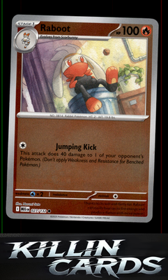 Reverse Holofoil Raboot 027/132 Pokemon Common ME01: Mega Evolution Card NM