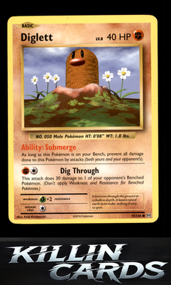 Diglett 55/108 Pokemon Common XY - Evolutions Card NM