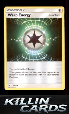 Warp Energy 70/73 Pokemon Uncommon Shining Legends Card NM