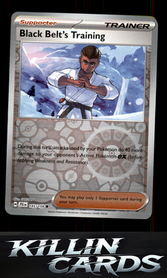 Reverse Holofoil Black Belt's Training - 145/159 145/159 Pokemon Common SV09: Jo