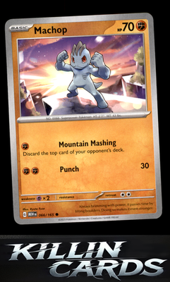 Machop 066/165 Pokemon Common SV: Scarlet & Violet 151 Card NM