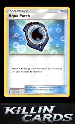 Aqua Patch 119/145 Pokemon Uncommon SM - Guardians Rising Card LP