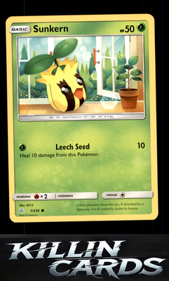 Sunkern 7/236 Pokemon Common SM - Cosmic Eclipse Card NM