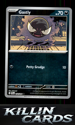 Reverse Holofoil Gastly 054/094 Pokemon Common ME02: Phantasmal Flames Card NM