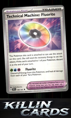 Technical Machine: Fluorite 188/191 Pokemon Uncommon SV08: Surging Sparks Card N